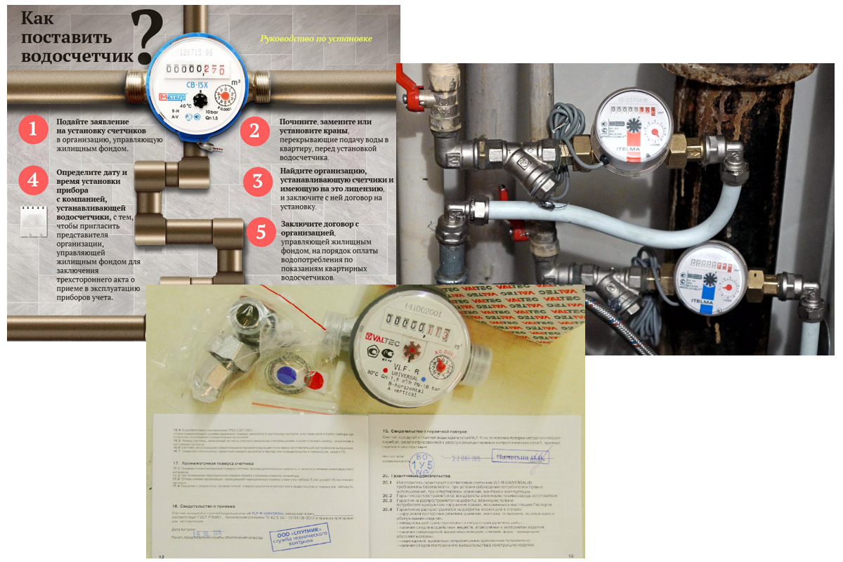 Как правильно подавать счетчики воды
