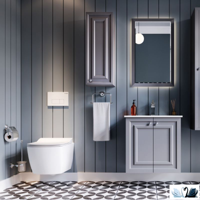 Унитаз CREAVIT Elegant Rim-Off EG321.00100 c инсталляцией - комплект с сиденьем микролифт, клавишей ARC (EG321-11CB00E-0000+GR5003.01+GP8001.00 + KC1103.01.0000E)