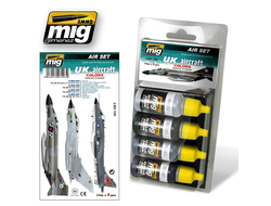 Ammo MIG: Набор акриловых красок: Камуфляж самолетов Великобритании с 1950г. до наших дней