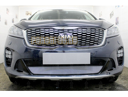 Защита радиатора Kia Sorento Prime 2017- chrome