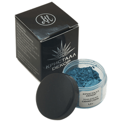 Тени для век "Синяя сталь", Кристалл Декор