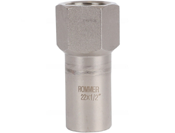 Вставка ROMMER переходная НПр-ВР, 22х1/2, из нержавеющей стали прессовой