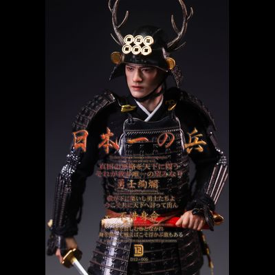ПРЕДЗАКАЗ - Самурай Санада Юкимура (в черном) - Коллекционная фигурка 1/12  The Greatest Warrior of Japan Black Standard (D12006) - D12TOYS ?ЦЕНА: 12900 РУБ.?