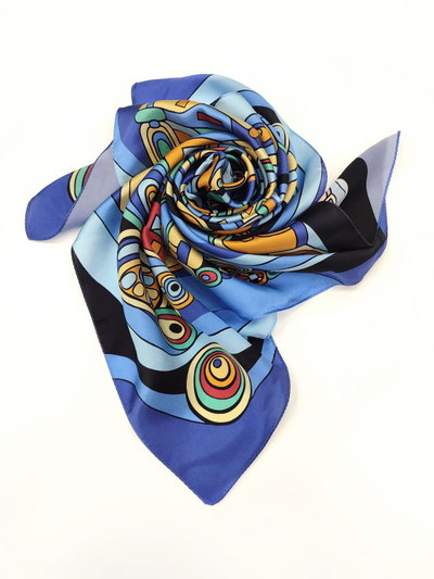 Павловопосадский платок Солнечный город 1246-13