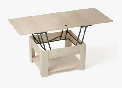 Стол Трансформер 796*432*796 (1596) мм ясень белый