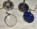 Подвеска солнце розовый кварц(нет), аметист(нет). лазурит, горный хрусталь (нет)  .  цена за шт