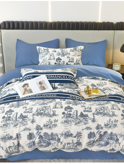 Постельное белье TANGO комплект сатин полутороспальный 150x200x1 180x230x1 50x70x1 70x70x1 TS01-X243