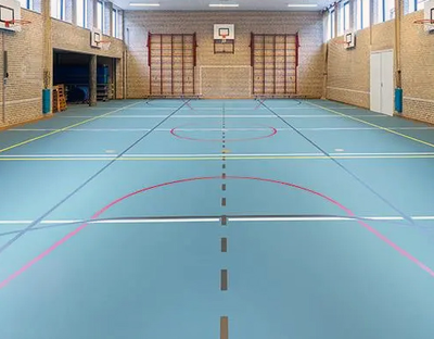 2040 Light Blue толщиной 4.3 спортивный линолеум Sportline Standart Forbo