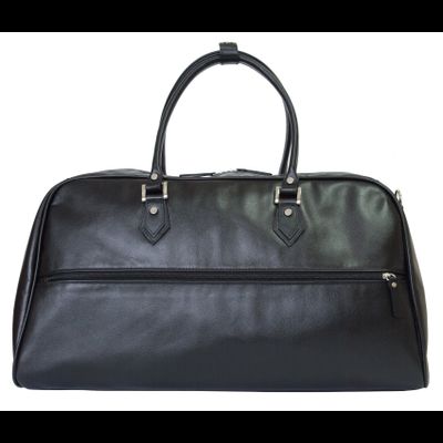 Кожаная дорожная сумка Normanno black (арт. 4007-01)