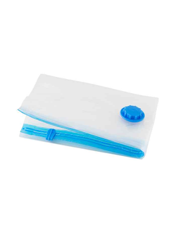 Пакет вакуумный 50х60 для хранения вещей, с клапаном и застежкой слайдером