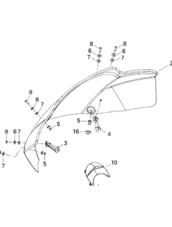 Ветровое стекло оригинал 517303174/ 517302844/517303127 для снегоходов BRP LYNX/Ski-Doo