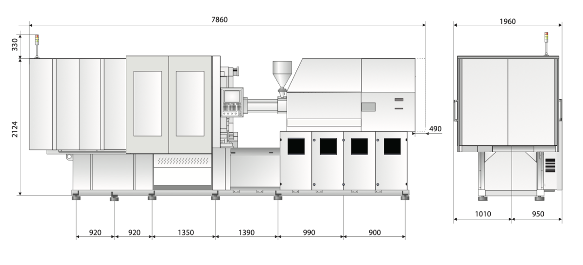 SE-3600V/1020 Габариты