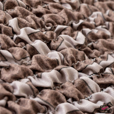 Чехол на 3хм диван без подлокотников, диван-книжку, диван Клик-кляк Микрофибра Мираж Какао. РОССИЯ