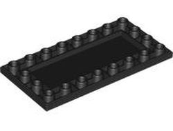Tile, Modified 4 x 8 Inverted with Studs on Edges, Black (83496 / 6448634)