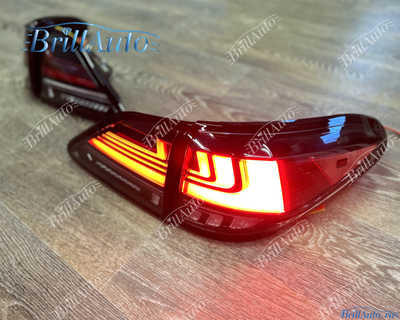 Стопы Lexus RX 2009-2015 красные с анимацией