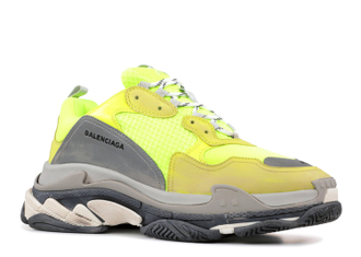Balenciaga Triple S Neon Yellow Grey
