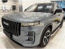Пороги с накладным листом Папа Тюнинг d53 для JAECOO J7 2023-2025