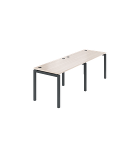 Бенч линейный на 2 рабочих места (ширина 240 см, глубина 73 см) на металлокаркасе АМБЛ-002-2