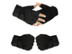 Купить черные защитные тактические беспалые перчатки BLACKHAWK. Доставка по РФ.