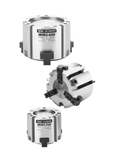 Пневматический захват 3-х кулачковый MHS3