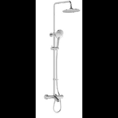 ДУШЕВАЯ КОЛОННА С ВЕРХНИМ ДУШЕМ И ТЕРМОСТАТИЧЕСКИМ СМЕСИТЕЛЕМ ДЛЯ ВАННЫ И ДУША, VITRA AQUAHEAT, A47208EXP