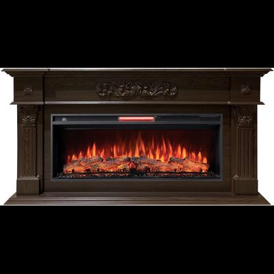 Линейный электрокамин Лидс AO с очагом Joker 45