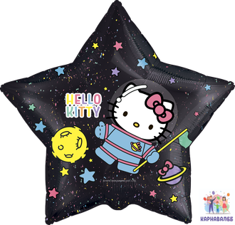 Шар Китти Hello Kitty 46 см фольга ( шар + гелий + лента )