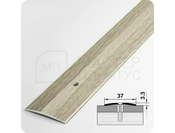 Порог одноуровневый c открытым крепежом Лука ПС 03.2700.087 Дуб беленый