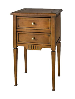 Тумба прикроватная с 2 ящиками на высоких ножках.