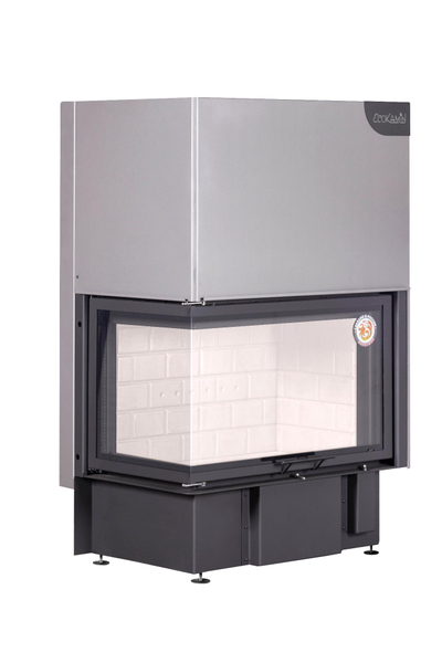 Каминная топка Экокамин ДЕЛЬТА 800 L два стекла левая