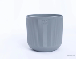 Горшок с дренажной системой Росси VipSet 4,4л серый