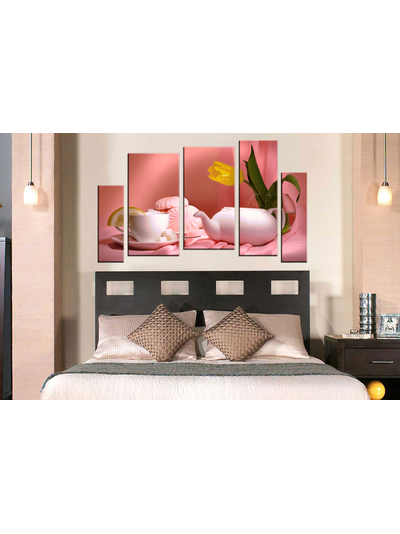 Модульная картина "Розовая легкость"