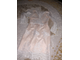 Кружевное миди платье белое/айвори на свадьбу роспись с длинным рукавом CB-1985-1