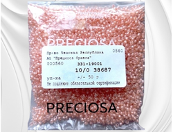 Светло-персиковый круглый бисер