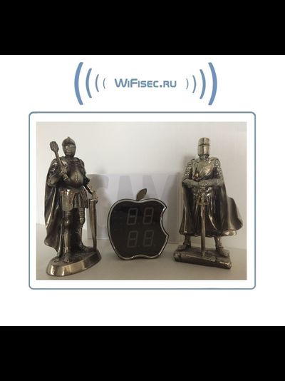 IP видеоняня WiFi (Часы настольные, яблоко)  с аккумулятором с DVR, HD (CamVIP)