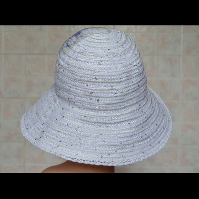 Белая шляпа с рисунком Vizio Италия 5751 FF2