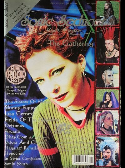 Sonic seducer Magazine August 2000 The Gathering, Иностранные музыкальные журналы, Intpressshop