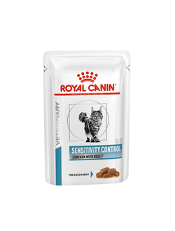 Royal Canin (Роял Канин) Sensitivity Control Влажный корм (пауч) для кошек при пищевой аллергии, кусочки в соусе, 85 г