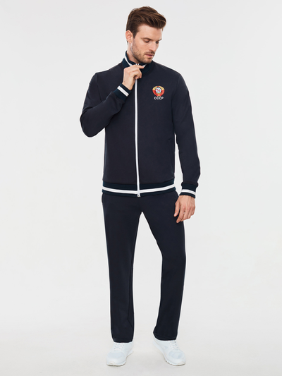 Спортивный костюм с символикой СССР , 11SKM-794, темно-синий