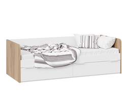 Детская ПОРТО - Кровать Яблоня Беллуно/Белый софт