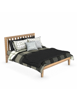 спальня Кровать двуспальная 02