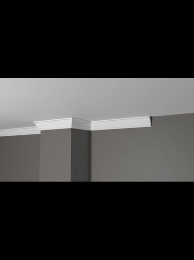 Потолочный плинтус с гладким профилем из дюрополимера Decor Dizayn (Декор Дизайн)- DD24
