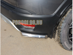 Защита заднего бампера "уголки" d53 для Renault Kaptur (2017-...)