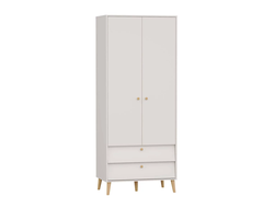 Спальня АФИНА - Шкаф 2-х дверный с двумя ящиками Кашемир серый