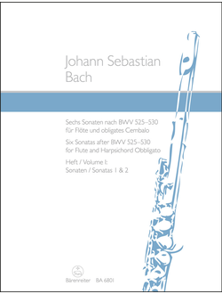 Bach, Johann Sebastian Six Sonatas for Flute and Harpsichord Obbligato, SONATAS 1,2