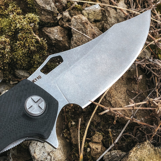 Складной нож Скорпион EVO bowie (сталь К110, черный G10)