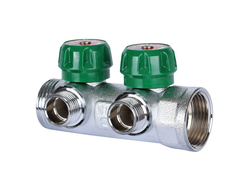 Коллектор регулирующий STOUT 1", 2 отвода 1/2" (Арт. SMB-6850-011202)