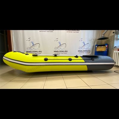 Моторная лодка Таймень NX 3400 НДНД PRO желтый/графит