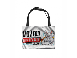 Сумка-шоппер  горизонтальная год Кролика №51