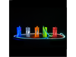 Неон S-образный 220В, 10x18 мм, белый корпус